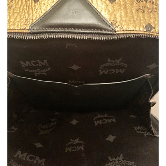 Authentic MCM Gold Tone Backpack - Picture 7 of 8